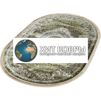 Турецкий ковер Бамби 20058 Зеленый овал
